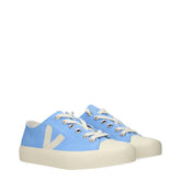 Veja Light Blue Fabric Low Top Sneakers